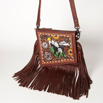 American Darling Cross Body Hand Tooled Genuine Leather Western Women Bag Handbag Purse | Crossbody for Cute